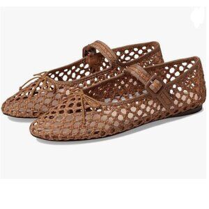 J. Crew Brown Woven Flats